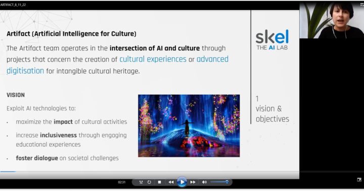The ARTIFACT-Artificial Intelligence for Culture is presenting